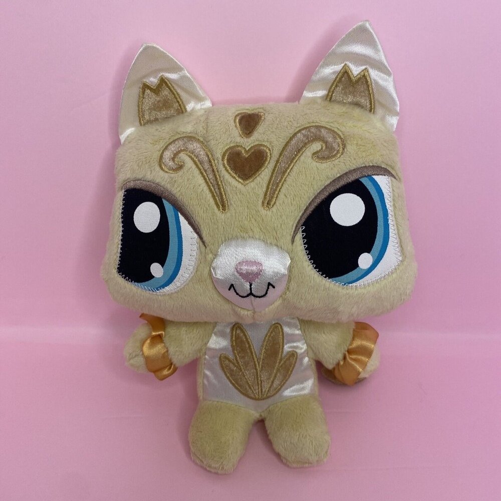 Hasbro Littlest Pet Shop LPS Sassiest Kitty (2008) Plush Stuffed Animal 8"